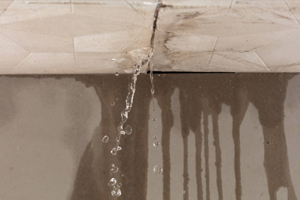 Professional Burst Pipe Cleanup technician working in Marty, SD